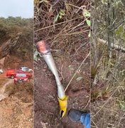 Veja destroços do helicóptero que caiu e matou seis tripulantes em Outro Preto