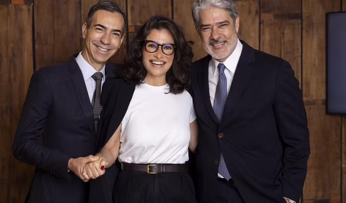 Bonner se despede do 'Jornal Nacional'; Renata Vasconcellos e César Tralli formarão nova dupla