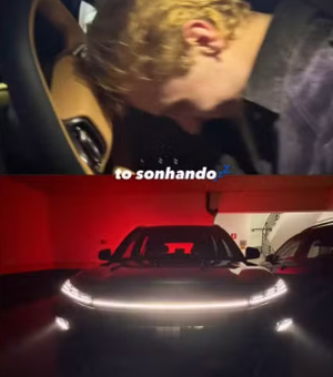 Juliano Floss vai às lágrimas ao entrar em seu primeiro carro e emociona redes