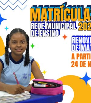 Prefeitura de Palmeira inicia renovação de matrículas da rede municipal nesta segunda (24)