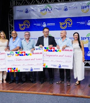 Prefeitura realiza a premiação dos ganhadores da 1ª edição do IPTU 2025