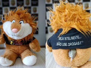 Polícia apreende maconha escondida em mascote de programa antidrogas da PM de SC
