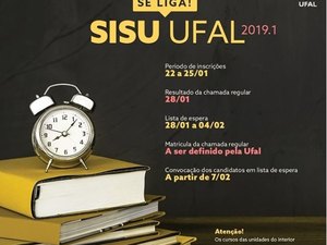 Ufal divulga datas para novos alunos em 2019