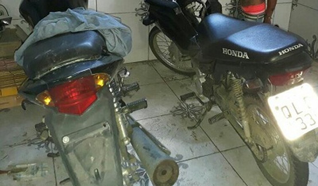 Duas motocicletas roubadas são recuperadas em União dos Palmares