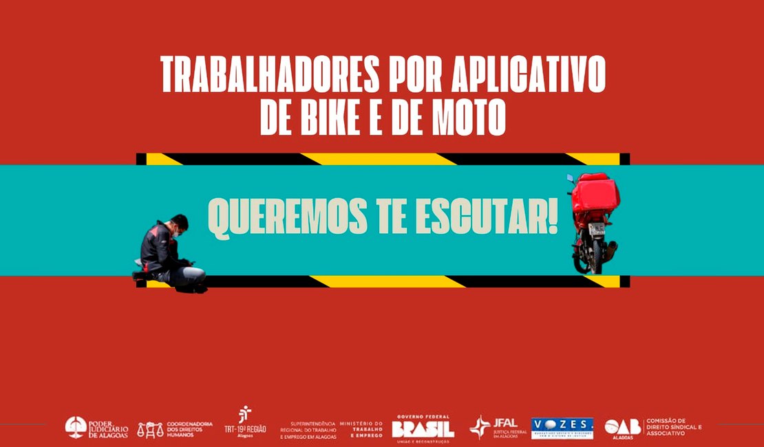 Justiça convida trabalhadores de entrega por aplicativo a participarem de Escuta Acolhedora