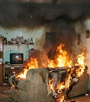 Homem ateia fogo no sofá de casa em Maceió após brigar com irmão