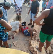 Acidente entre moto e carro deixa homem ferido em Maragogi
