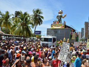 Desfile do Bloco Vulcão encerra prévias de carnaval de Maceió no domingo (24)
