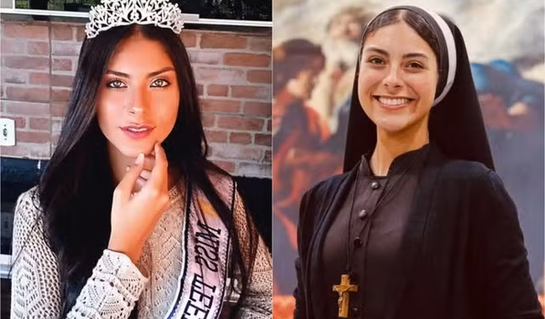 Irmã Eva Veja o ANTES e o DEPOIS da freira que já foi miss e viralizou na redes