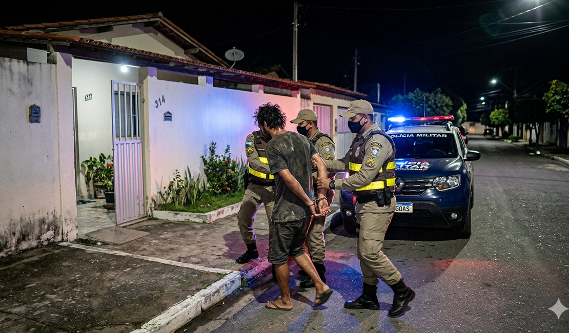 Homem sob efeito de drogas é detido após invadir a casa da tia  em Palmeira dos Índios