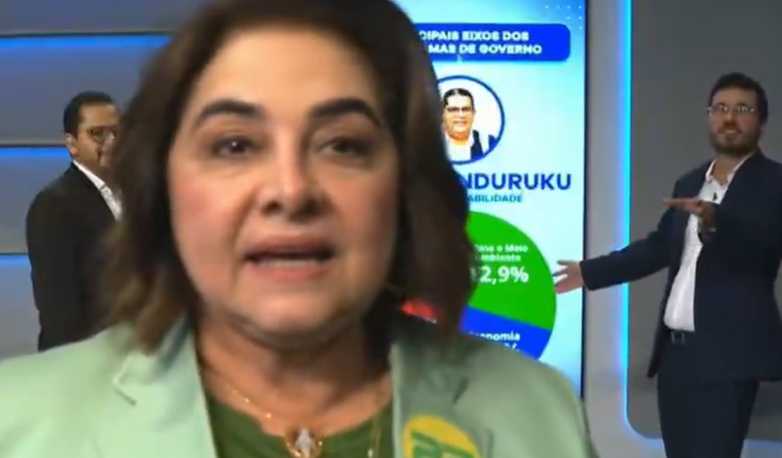 Candidata “invade” transmissão ao vivo antes de debate eleitoral