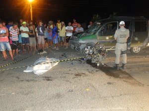 Deficiente físico morre ao colidir moto em carro na cidade de Taquarana
