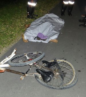 Homem em bicicleta é atropelado na BR-104 e motorista foge sem prestar socorro