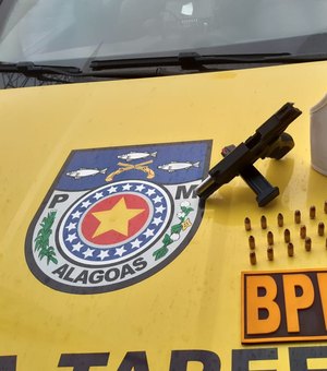 Homem é preso por porte ilegal de arma de fogo em São José da Lage