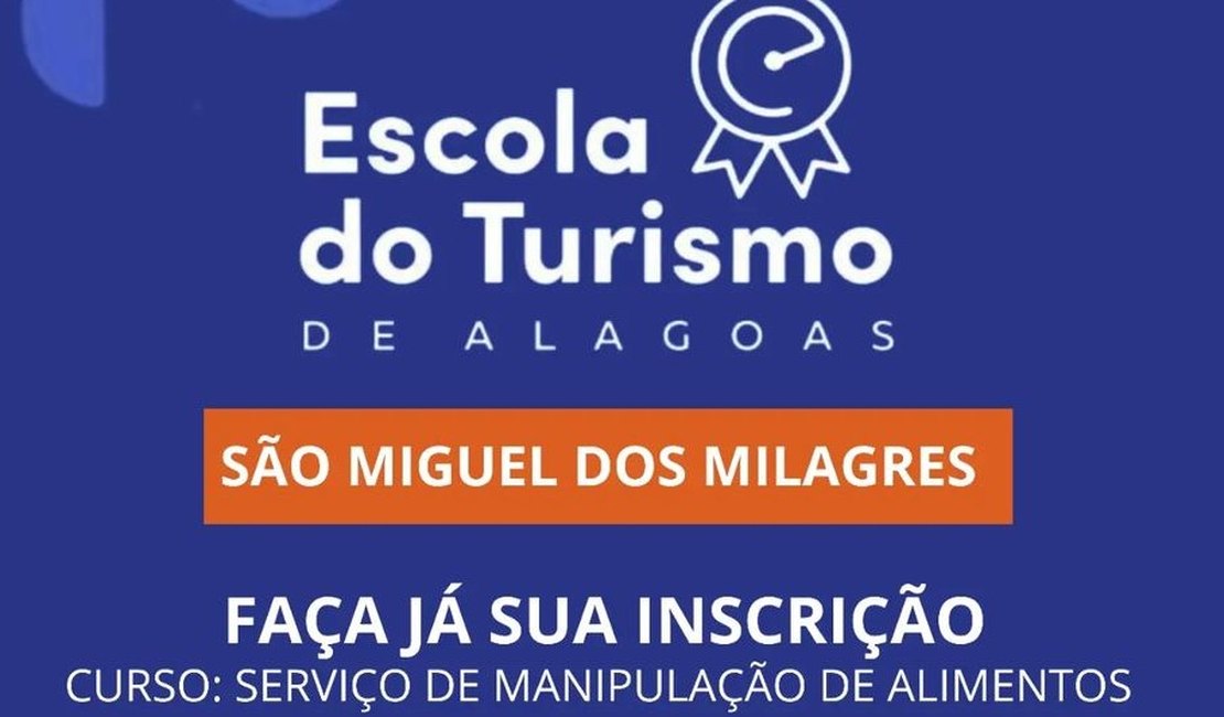 Prefeitura de São Miguel dos Milagres oferta curso gratuito de Manipulação de Alimentos