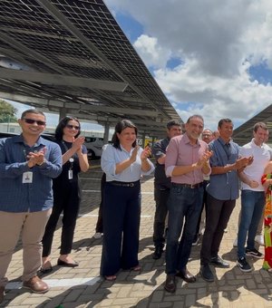 Estacionamento com placas solares vai reduzir gasto com energia elétrica no IFAL de Arapiraca