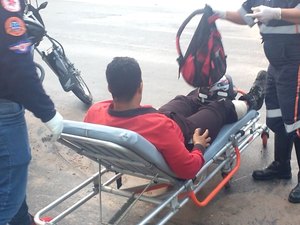 Mais uma colisão envolvendo carro e moto foi registrada em Arapiraca  