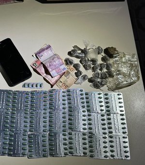 Mulher é baleada no rosto em Arapiraca e PM encontra drogas no local
