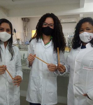 [Vídeo] Ifal busca patente para canudos feitos com cera de abelha por alunas do Campus Batalha