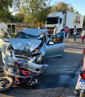 Colisão entre carro e moto é registrada na rodovia AL-110, em Taquarana