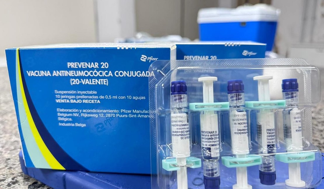 Vacina Pneumo 20 contra pneumonia e meningite já está disponível em Alagoas