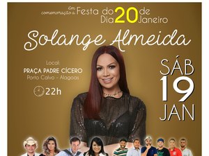 [Vídeo] Solange Almeida se apresenta neste sábado em Porto Calvo