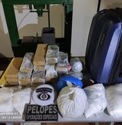 Maconha, crack e cocaína são apreendidos em Arapiraca; parte da droga estava na rodoviária