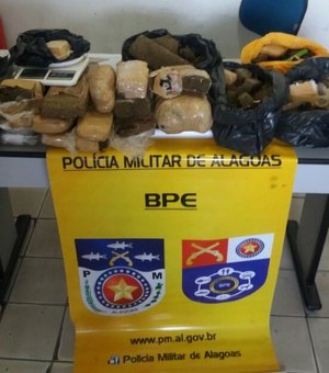 Polícia Militar apreende 20 kg de maconha dentro de residência em grota da capital