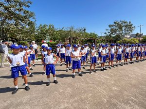 Pelotão Mirim da PM realiza acampamento em homenagem ao Dia das Crianças