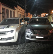 Polícia Militar recupera dois veículos roubados em Marechal Deodoro