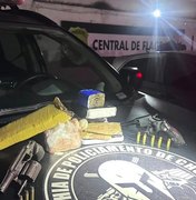 Ex-detento é preso com arma de fogo e drogas no Clima Bom, em Maceió