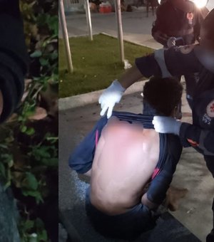 Homem é baleado nas costas em atentado na Praça dos Martírios e sobrevive