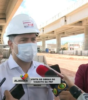 Pistas do viaduto da PRF devem ser liberadas antes do Natal, afirma Renan