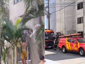 [Vídeo] Princípio de incêndio atinge apartamento no bairro do Antares, em Maceió