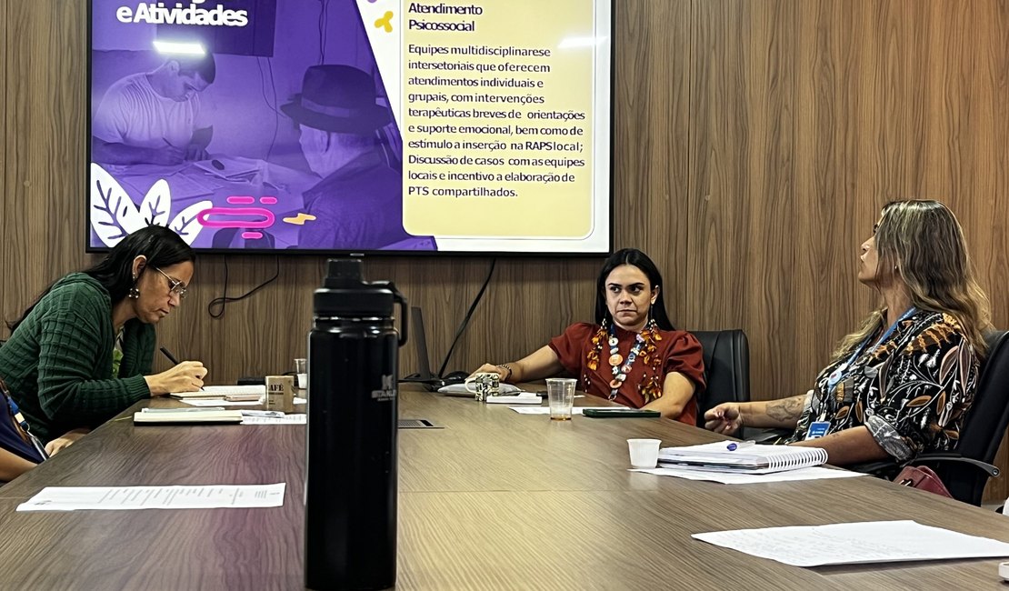 Reunião de alinhamento discute rede de Saúde Mental de Palmeira dos Índios e região