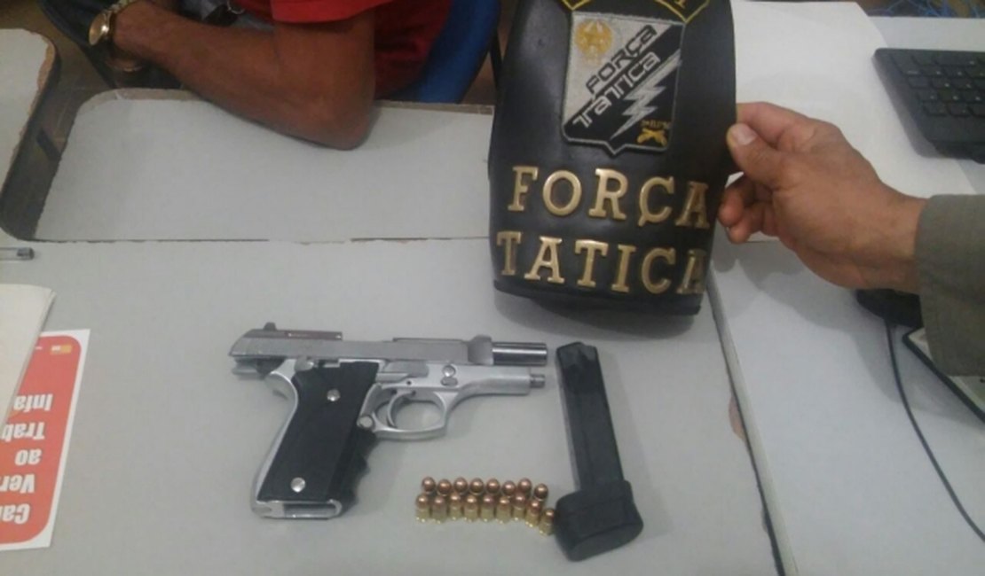 Cadeirante é preso com pistola e munições no Agreste