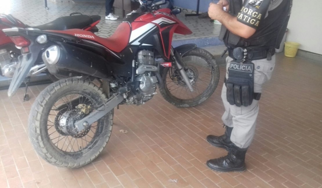 Moto roubada de professor é recuperada em Arapiraca