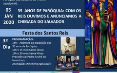 Programação religiosa da Festa de Santos Reis