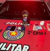 Homem é preso com drogas e munição após tentar fugir em Barra de Santo Antônio