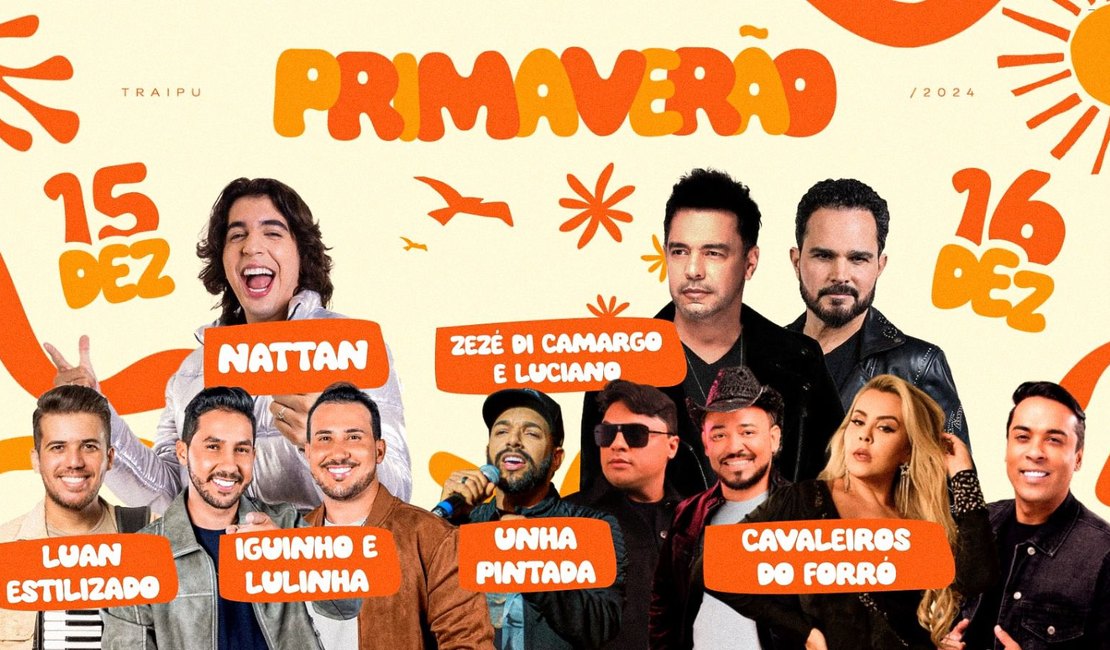 Festival Primaverão começa neste domingo (15) em Traipu