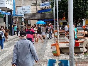 Fase laranja vai permitir abertura de cerca de 90% das lojas no Centro de Arapiraca