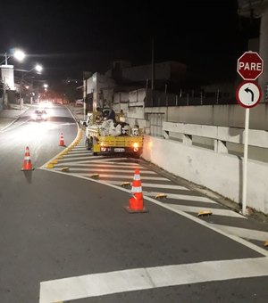Prefeitura de Maceió reforça sinalização na Rua Íris Alagoense