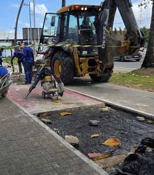 Prefeitura amplia manutenção em pontos na orla marítima de Maceió