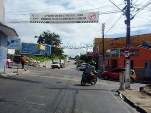 Trânsito muda próximo ao Bosque das Arapiracas