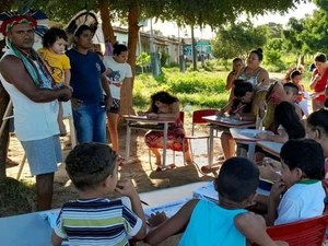 Indígenas da etnia Aconã lutam por construção de escola em aldeia localizada em Traipu