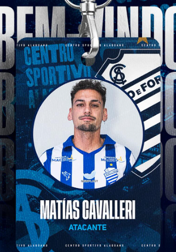 CSA contrata  o atacante chileno Matías Cavalleri, ex-jogador do clube Paysandu