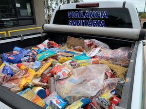 Vigilância Sanitária apreende 1,2 mil kg de alimentos impróprios para consumo