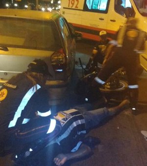 Motociclista não respeita sinalização e provoca acidente na Al - 220