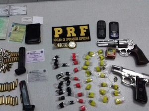PRF prende três pessoas suspeitas de porte ilegal de arma na Zona da Mata