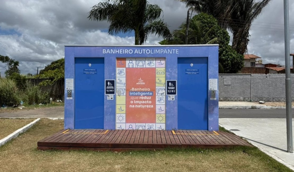 Prefeitura de Maceió instala banheiro autolimpante no Mirante da Santa Amélia